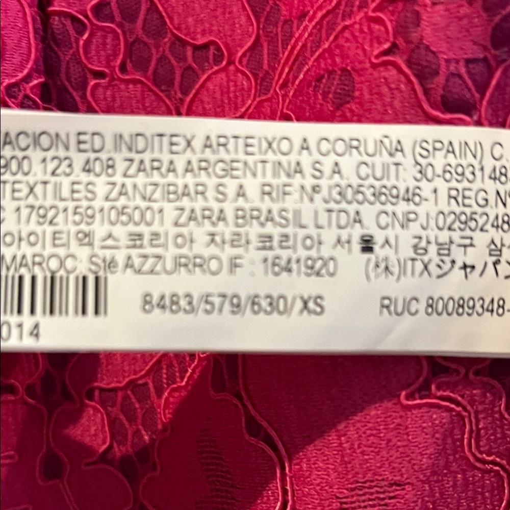 Zara Fuchsia Lace Blazer - Picture 2 of 4